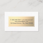 Carte De Visite Couteau | Épices et ingrédients de cuisine (Dos)