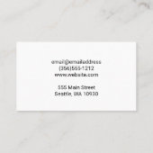 Carte De Visite Couteaux boucher | Logo Animaux | Découpe à vapeur (Dos)