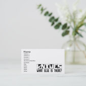Carte De Visite Couteaux quoi encore est là ? (Debout devant)