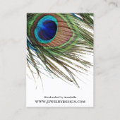 Carte De Visite Coutume d'affichage de bijoux de boucle d'oreille (Dos)