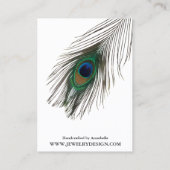 Carte De Visite Coutume d'affichage de bijoux de boucle d'oreille (Dos)