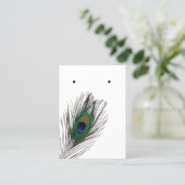 Carte De Visite Coutume d'affichage de bijoux de boucle d'oreille (Debout devant)