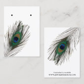 Carte De Visite Coutume d'affichage de bijoux de boucle d'oreille (Devant / Derrière)