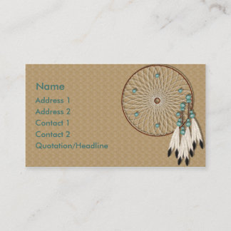 Carte De Visite Coutume de Dreamcatcher de Natif américain de KRW