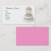 Carte De Visite Coutume de gâteau de mariage de KRW (Devant / Derrière)