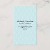 Carte De Visite Coutume élégante de boulangerie de petit gâteau (Dos)