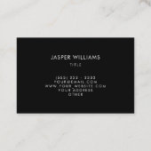 Carte De Visite Coutume élégante de cadre d'art géométrique (Dos)