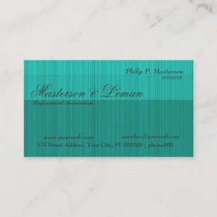 Carte De Visite Coutume facile bleue professionnelle de