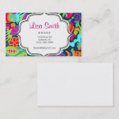 Carte De Visite Coutume florale (Devant / Derrière)