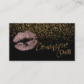 Carte De Visite Coutume - maquilleur - or rose poussiéreux (Devant)