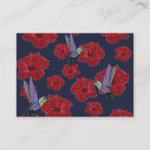 Carte De Visite Coutume Profesional d'art de colibri (Dos)