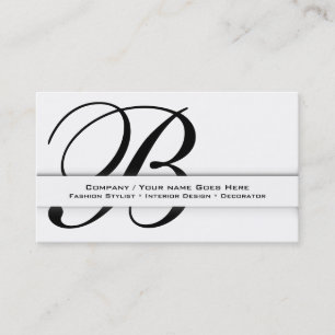 Carte De Visite COUTUME professionnelle d'affaires du monogramme