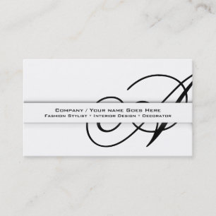 Carte De Visite COUTUME professionnelle d'affaires du monogramme