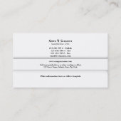 Carte De Visite COUTUME professionnelle d'affaires du monogramme (Dos)