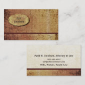 Carte De Visite Coutume professionnelle texturisée de splendeur (Devant / Derrière)