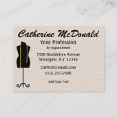 Carte De Visite Couture 1A / Mode / Mer (Dos)