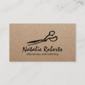 Carte De Visite Couture Altération Seamstress Tailor Rustique Kraf (Devant)