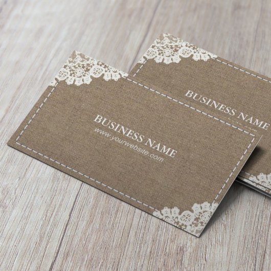 Carte De Visite Couture artisanale do-it-yourself artisanat dentel