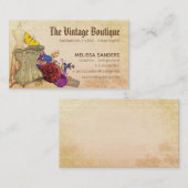Carte De Visite Couture artisanale vintage d'inspiration gothique  (Devant / Derrière)