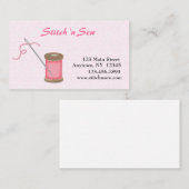 Carte De Visite Couture astucieuse (Devant / Derrière)