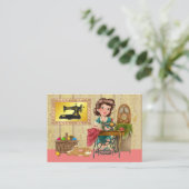 Carte De Visite Couture / Coiffure / Mode (Debout devant)