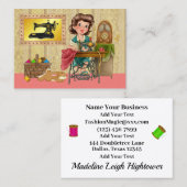 Carte De Visite Couture / Coiffure / Mode (Devant / Derrière)