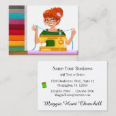 Carte De Visite Couture / Coiffure / Mode (Devant / Derrière)