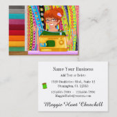 Carte De Visite Couture / Coiffure / Mode (Devant / Derrière)