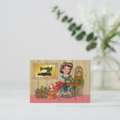 Carte De Visite Couture / Coiffure / Mode - SRF (Debout devant)