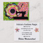 Carte De Visite Couture / Coiffure / Mode - SRF (Devant / Derrière)