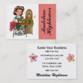 Carte De Visite Couture / Coiffure / Mode - SRF (Devant / Derrière)