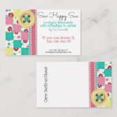 Carte De Visite Couture/Couchage (Devant / Derrière)