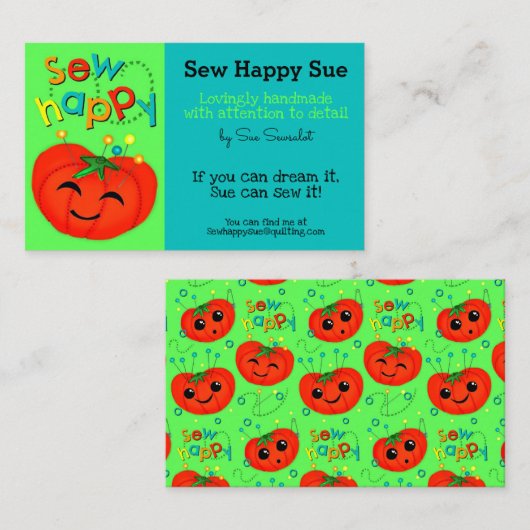 Carte De Visite Couture/Couchage (Devant / Derrière)