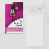 Carte De Visite Couture : Couturière, tailleur, concepteur, (Devant / Derrière)