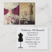 Carte De Visite Couture / Cuisine / Mode / Coiffure (Devant / Derrière)