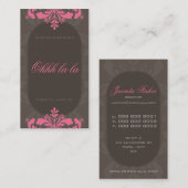 CARTE DE VISITE COUTURE :: culte fleurit 1BP (Devant / Derrière)