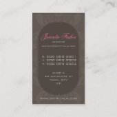 CARTE DE VISITE COUTURE :: culte fleurit 1BP (Dos)