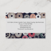 Carte De Visite Couture de bobines de coton (Dos)