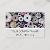 Carte De Visite Couture de bobines de coton (Devant)