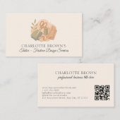 Carte De Visite Couture de mode de confection sur mesure  (Devant / Derrière)
