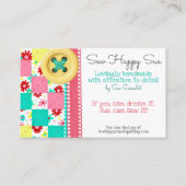 Carte De Visite Couture/Découpage (Devant)