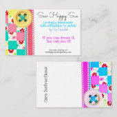 Carte De Visite Couture/Découpage (Devant / Derrière)