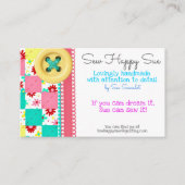 Carte De Visite Couture/Découpage (Devant)