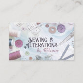 Carte De Visite Couture et modifications - Aquarelle Style Art (Devant)