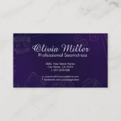 Carte De Visite Couture et modifications - Art ligne (Dos)