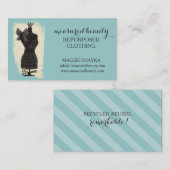 Carte De Visite couture factice de mannequin de mode de robe faite (Devant / Derrière)