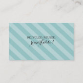 Carte De Visite couture factice de mannequin de mode de robe faite (Dos)