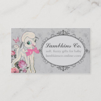 Carte De Visite Couture mignonne de crochet de tricot de laine de