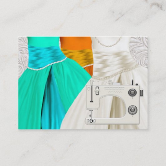 Carte De Visite Couture / Mode / Coiffeuse (Devant)