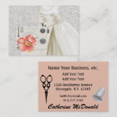 Carte De Visite Couture / Mode / Coiffeuse (Devant / Derrière)